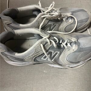 New Balance Light Gray Athletic Shoes